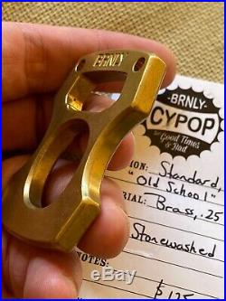 Burnley Cypop Bottle Opener Standard Old School Brass. 25 Stonewashed