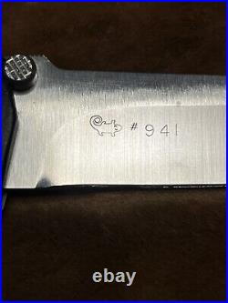 Butch Vallotton Knives Original Custom Chameleon Folding Knife PLAIN EDGE Mint