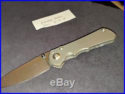 CHRIS REEVE Small Inkosi Ambidextrous Anodized Thumb Stud Drop Point