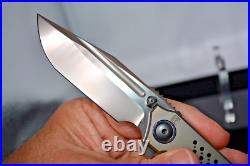 CKF Rassenti Snafu Integral 3.0 Flipper Knife Titanium Timascus M390 Steel