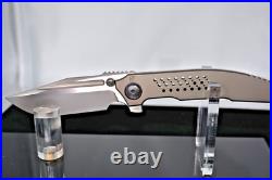 CKF Rassenti Snafu Integral 3.0 Flipper Knife Titanium Timascus M390 Steel