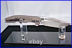 CKF Rassenti Snafu Integral 3.0 Flipper Knife Titanium Timascus M390 Steel