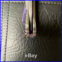 CURTISS KNIVES AERO FRAG pattern with Purple Titanium Hardware