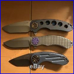 CURTISS KNIVES AERO FRAG pattern with Purple Titanium Hardware