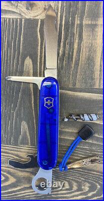 CUSTOM Victorinox Scientist Translucent Blue 91mm Swiss Army Knife