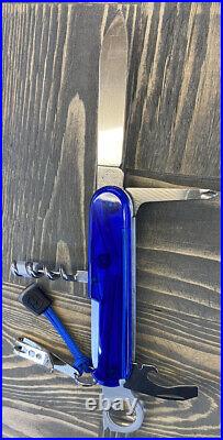 CUSTOM Victorinox Scientist Translucent Blue 91mm Swiss Army Knife