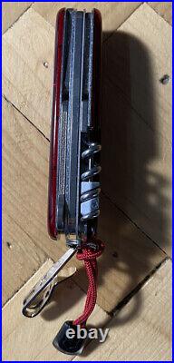 CUSTOM Victorinox Yeoman 91mm Translucent Red Swiss Army Knife