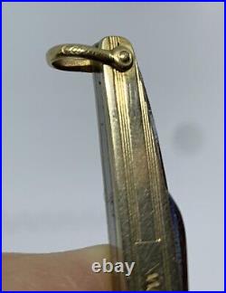 Cartier 14K Gold 2-Blade Pen Knife by George Wostenholm I-XL