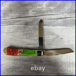 Case XX 6254 Christmas 2017 Trapper Pocket Knife Green Bone