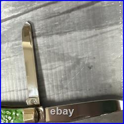 Case XX 6254 Christmas 2017 Trapper Pocket Knife Green Bone