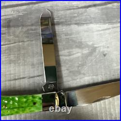 Case XX 6254 Christmas 2017 Trapper Pocket Knife Green Bone