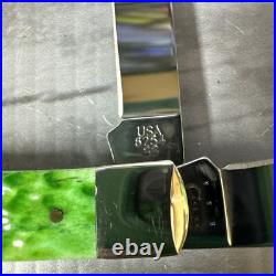 Case XX 6254 Christmas 2017 Trapper Pocket Knife Green Bone