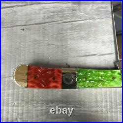 Case XX 6254 Christmas 2017 Trapper Pocket Knife Green Bone