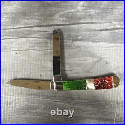 Case XX 6254 Christmas 2017 Trapper Pocket Knife Green Bone