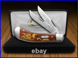 Case XX David Yellowhorse Singer Hammered Chestnut Saddlehorn ###2 1/25 Knife