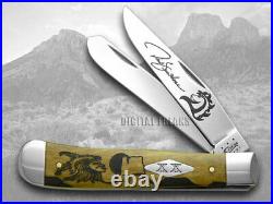 Case xx Yellowhorse Trapper Knife Early Morning Singer Antique Bone 1/500