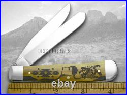 Case xx Yellowhorse Trapper Knife Early Morning Singer Antique Bone 1/500