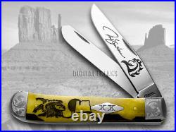 Case xx Yellowhorse Trapper Knife Scrolled Early Morning Singer Antique 1/500