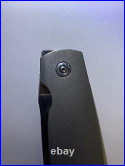 Charl Pienaar Knives CPK3 Custom Titanium Frame Lock Front Flipper Folding Knife