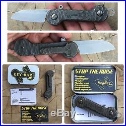 Chaves Knives Keybar Flipper Friction Folder Pocket Knife- Modded by Ramon