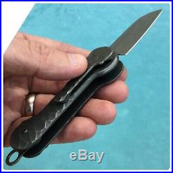 Chaves Knives Keybar Flipper Friction Folder Pocket Knife- Modded by Ramon