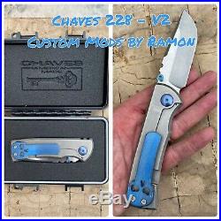 Chaves Knives Redencion 228 MidTech CAMK Flipper Folder V2 -Custom Mods by Ramon