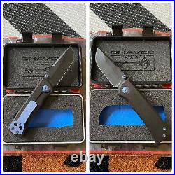 Chaves Knives Redencion 228 MidTech Knife CAMK V2 High Voltage Black N Blue