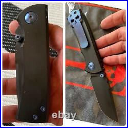 Chaves Knives Redencion 228 MidTech Knife CAMK V2 High Voltage Black N Blue