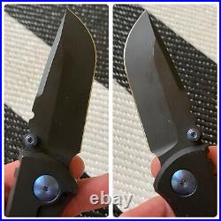 Chaves Knives Redencion 228 MidTech Knife CAMK V2 High Voltage Black N Blue