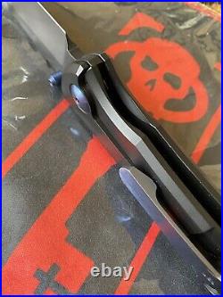 Chaves Knives Redencion 228 MidTech Knife CAMK V2 High Voltage Black N Blue
