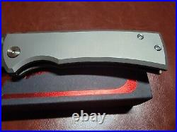 Chaves Knives Redencion 229 DP M390 Machined Blade Belt Satin Titanium Handles