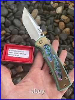 Chaves Knives Redencion 229 Knife Ti Handles & Tanto Blade Mods by FanaticEdge