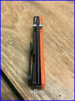 Chaves Ultramar Redencion Drop Point Titanium Framelock Knife PVDCode Orange G10