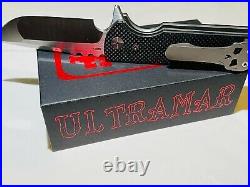 Chaves Ultramar T. A. K. Liner Lock Knife Drop Point Black G-10 (2.75 Satin)