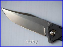 Cheburkov Bear flipper, titanium, M390 blade New