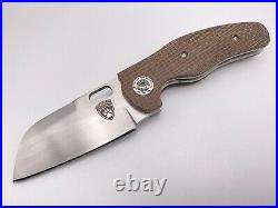 Chris Conway Sheepdog Knives Custom C01c Burlap Micarta