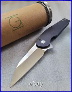 Chris Goodwyn Custom Knives Ferronaut, Vulcan Accents, Lightly Jigged Ti Frame