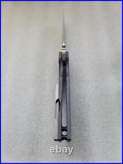 Chris Goodwyn Custom Knives Ferronaut, Vulcan Accents, Lightly Jigged Ti Frame