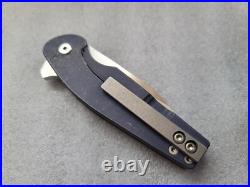 Chris Goodwyn Custom Knives Ferronaut, Vulcan Accents, Lightly Jigged Ti Frame