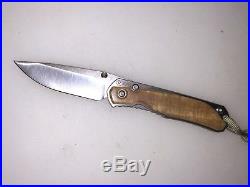 Chris Reeve Annual Sebenza Limited Edition regular blade Satinwood inlay knife