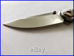 Chris Reeve Annual Sebenza Limited Edition regular blade Satinwood inlay knife