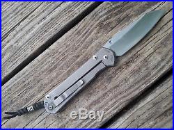 Chris Reeve Knives Carbon Fiber Large Sebenza Titanium Framelock Tactical Knife