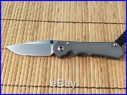 Chris Reeve Knives Inkosi Small Frame Lock Stonewash Plain Edge S35VN