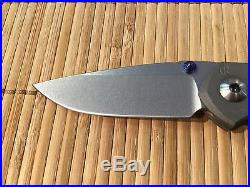 Chris Reeve Knives Inkosi Small Frame Lock Stonewash Plain Edge S35VN