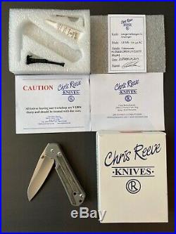Chris Reeve Knives Large Sebenza 21 Insingo Black Micarta Right Handed
