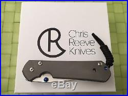 Chris Reeve Knives Large Sebenza 21 Stonewash Titanium Handle S35VN