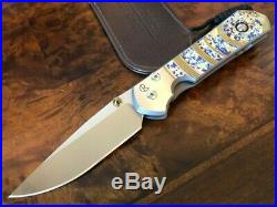 Chris Reeve Knives Large Sebenza 31 Drop Point S35VN Pyrite Graphic L31-1408