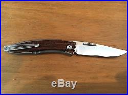 Chris Reeve Knives Mnandi S35VN Titanium W Bocote Inlay Box And Papers