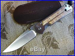 Chris Reeve Knives Small Sebenza 21 S35VN Box Elder Burl Authorized Dealer