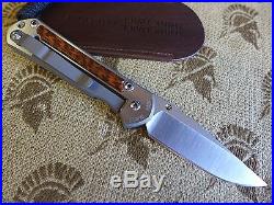 Chris Reeve Knives Small Sebenza 21 S35VN Snakewood Inlay Authorized Dealer
